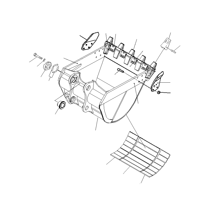PLATE, (WELDED) 208-920-JC30 KOMATSU