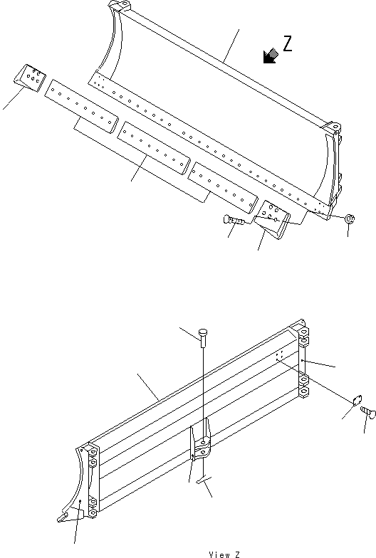 Щётка стеклоочистителя 14U-70-11110 KOMATSU