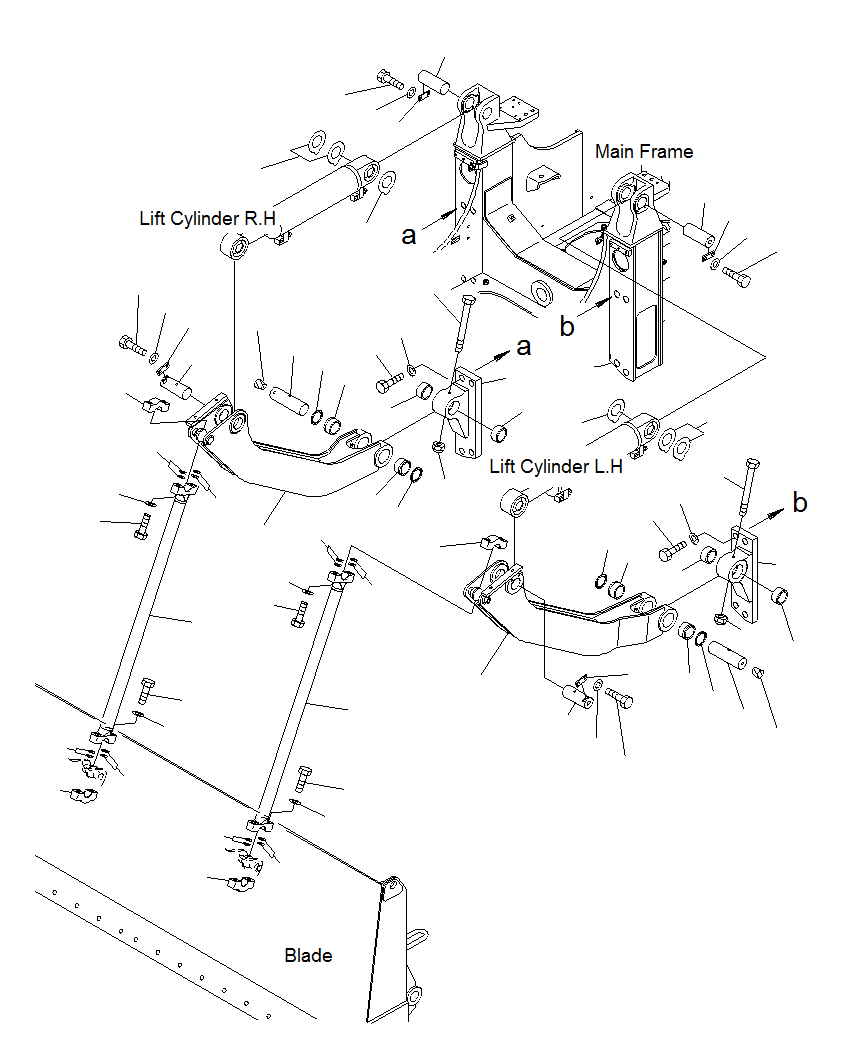 BRACKET R.H 134-70-J1540 KOMATSU