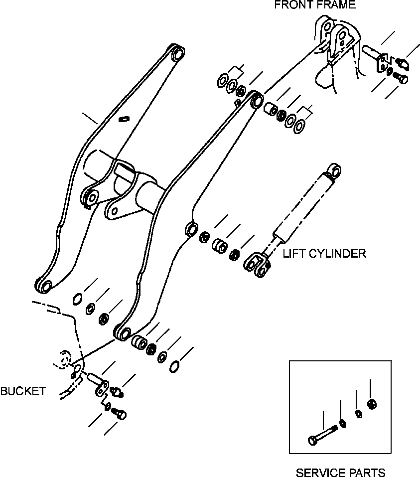 LIFT ARM ASS'Y 418-877-2220 KOMATSU
