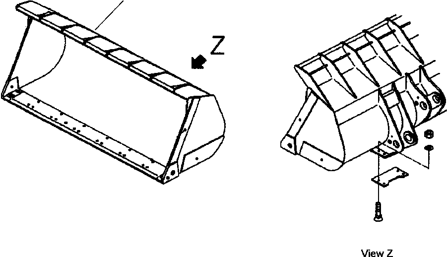 BUCKET ASSEMBLY 426-V60-2100 KOMATSU