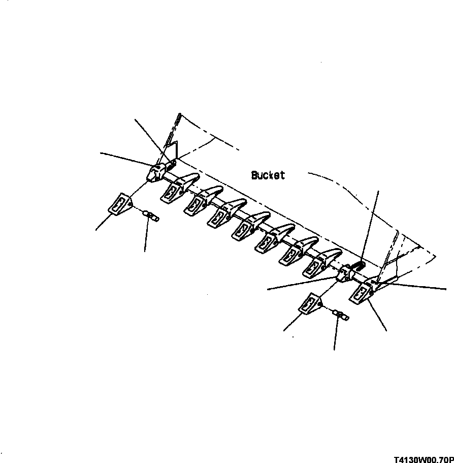 ADAPTER,L.H. (WELDED) 425-847-1151 KOMATSU