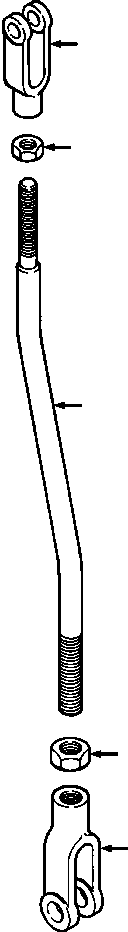 ROD ASSEMBLY, RIGHT UPPER STEERING 1233 028 H91 KOMATSU