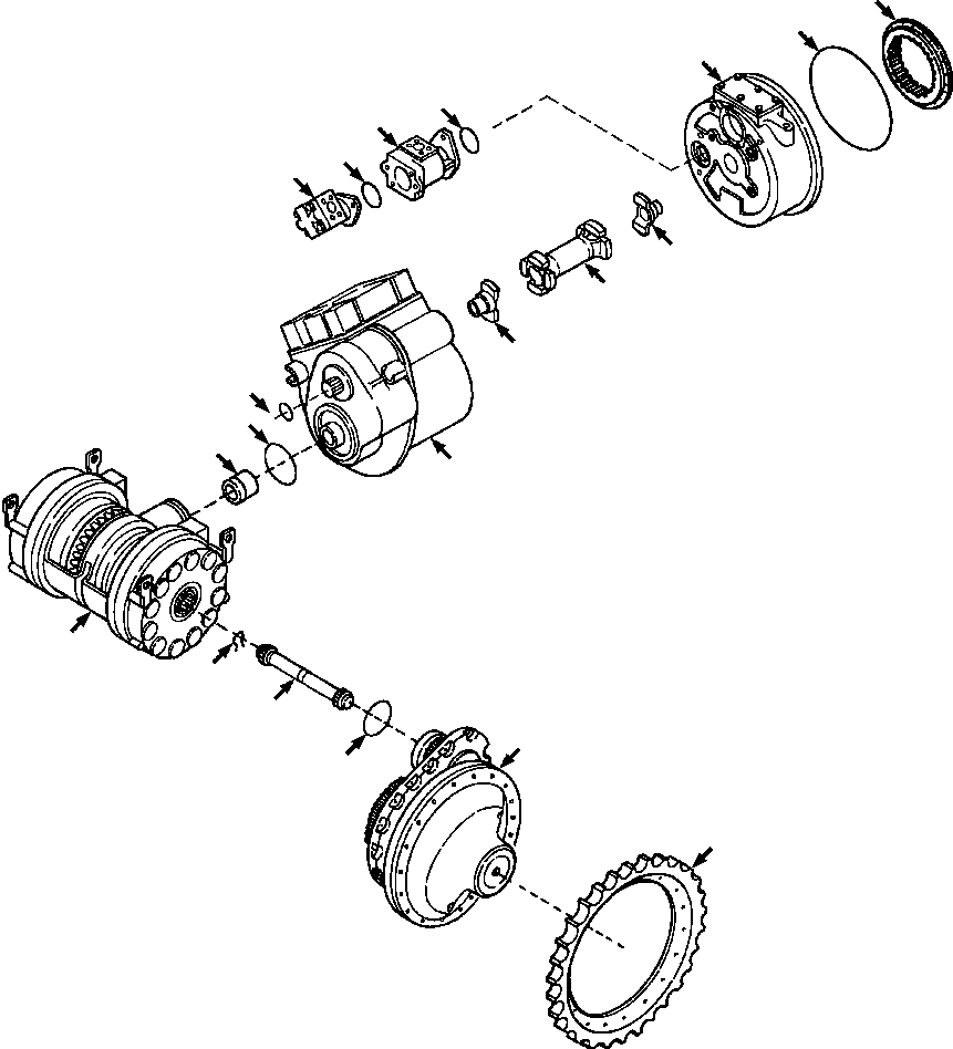 COUPLING, TRANSMISSION TO STEERING DRIVE 716 933 C1 KOMATSU