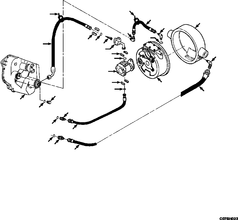 CONNECTOR, LUBE 657 689 C1 KOMATSU