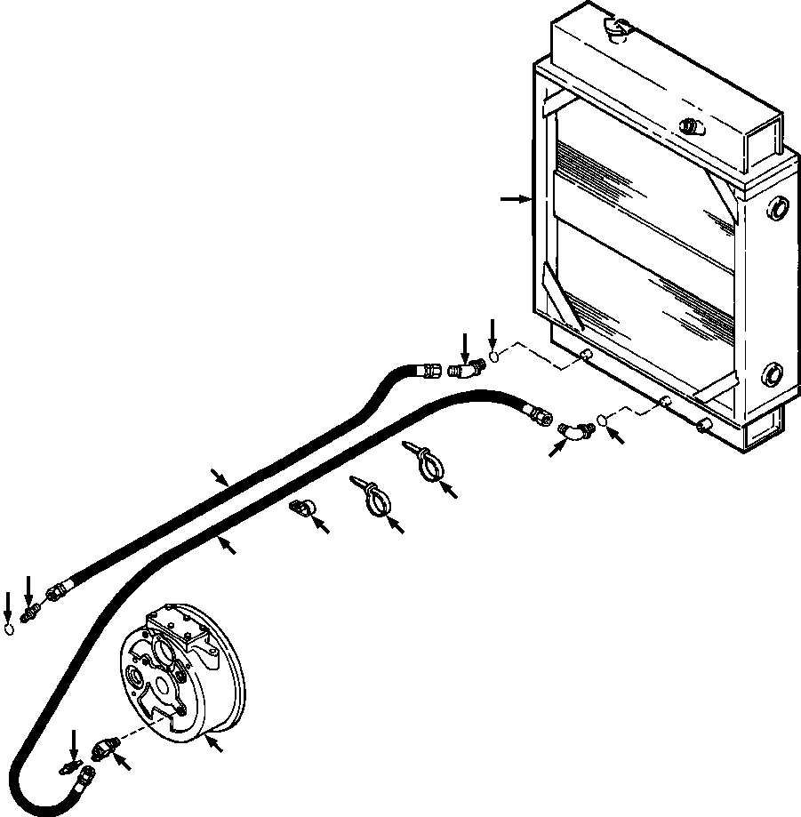 TEE, TEMPERATURE PICKUP 716 104 C1 KOMATSU