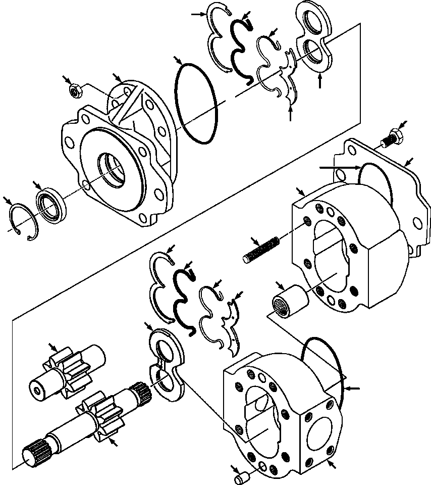 Комплект уплотнений 1298 690 H91 KOMATSU