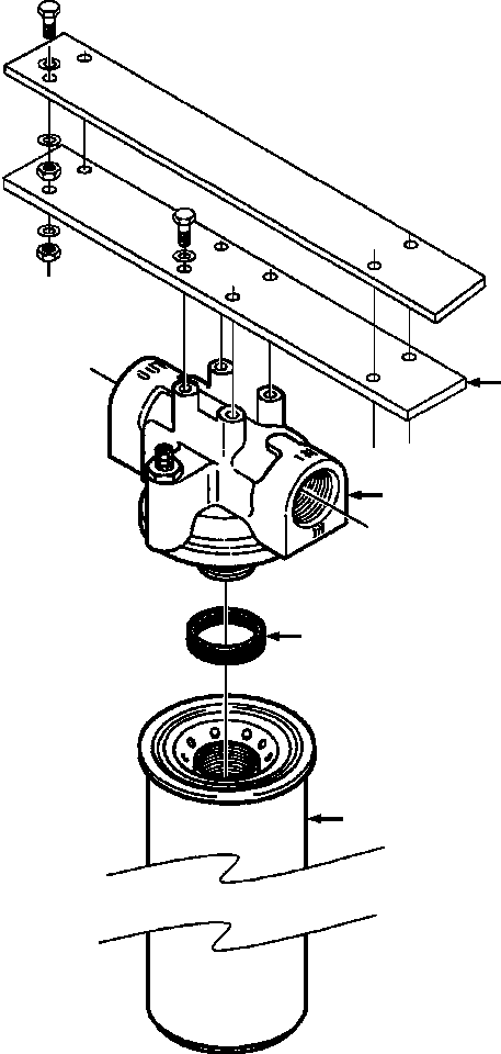 HOSE, PRESSURE FILTER IN 657 660 C1 KOMATSU