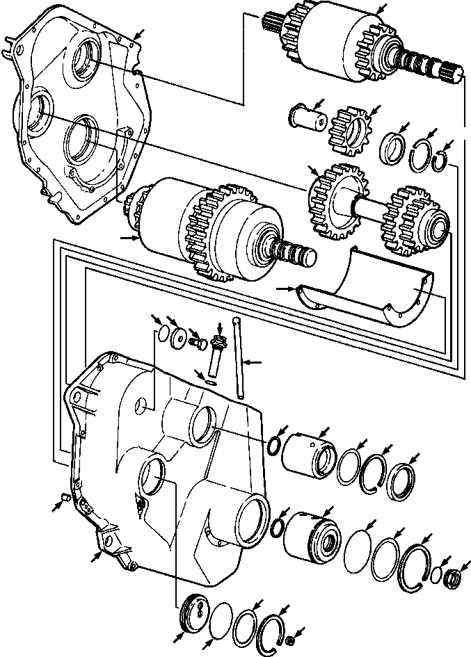 SHAFT, REVERSE IDLER 659 920 C1 KOMATSU