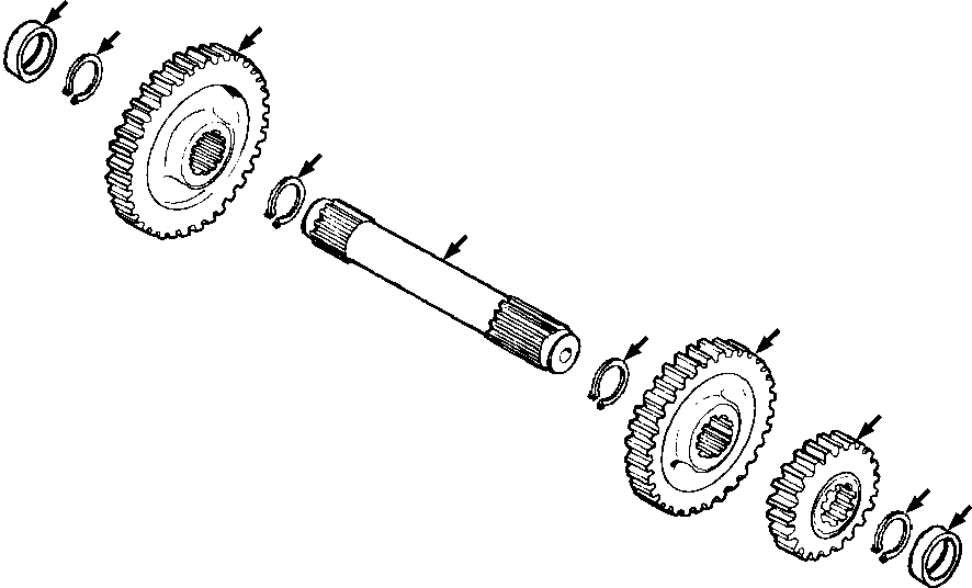 GEAR, THIRD SPEED DRIVER 709 965 C1 KOMATSU