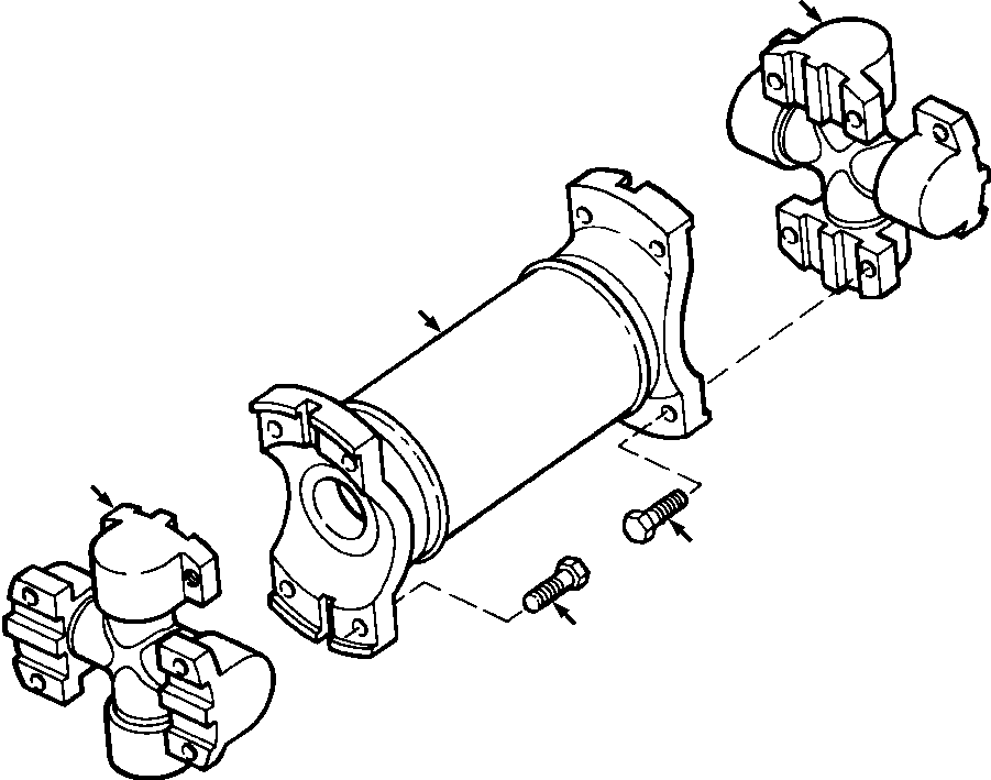 SHAFT ASSEMBLY, DRIVE 1279 517 H91 KOMATSU