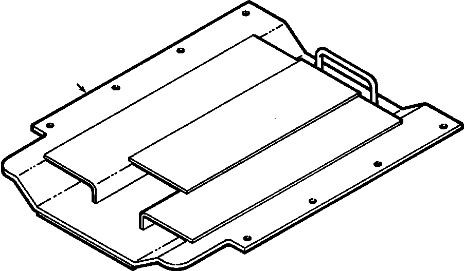 TRANSMISSION GUARD (633 266 C91) KOMATSU