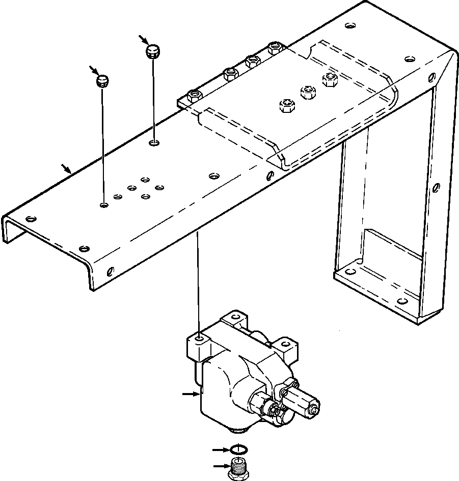 BRACKET ASSY, STRAINER MOUNTING 1266 815 H91 KOMATSU