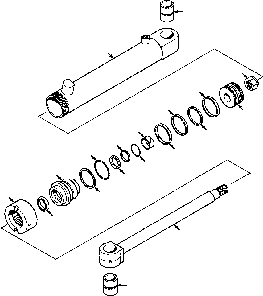 ROD ASSY, CYLINDER 1252 082 H91 KOMATSU