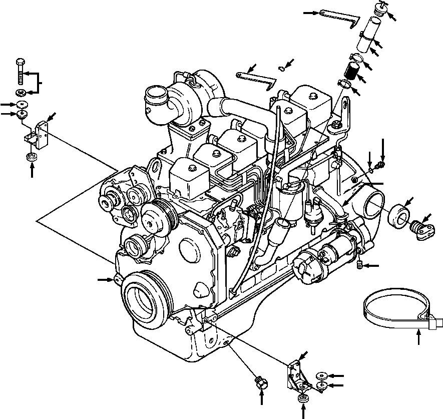 Сливная пробка 1305 810 H1 KOMATSU