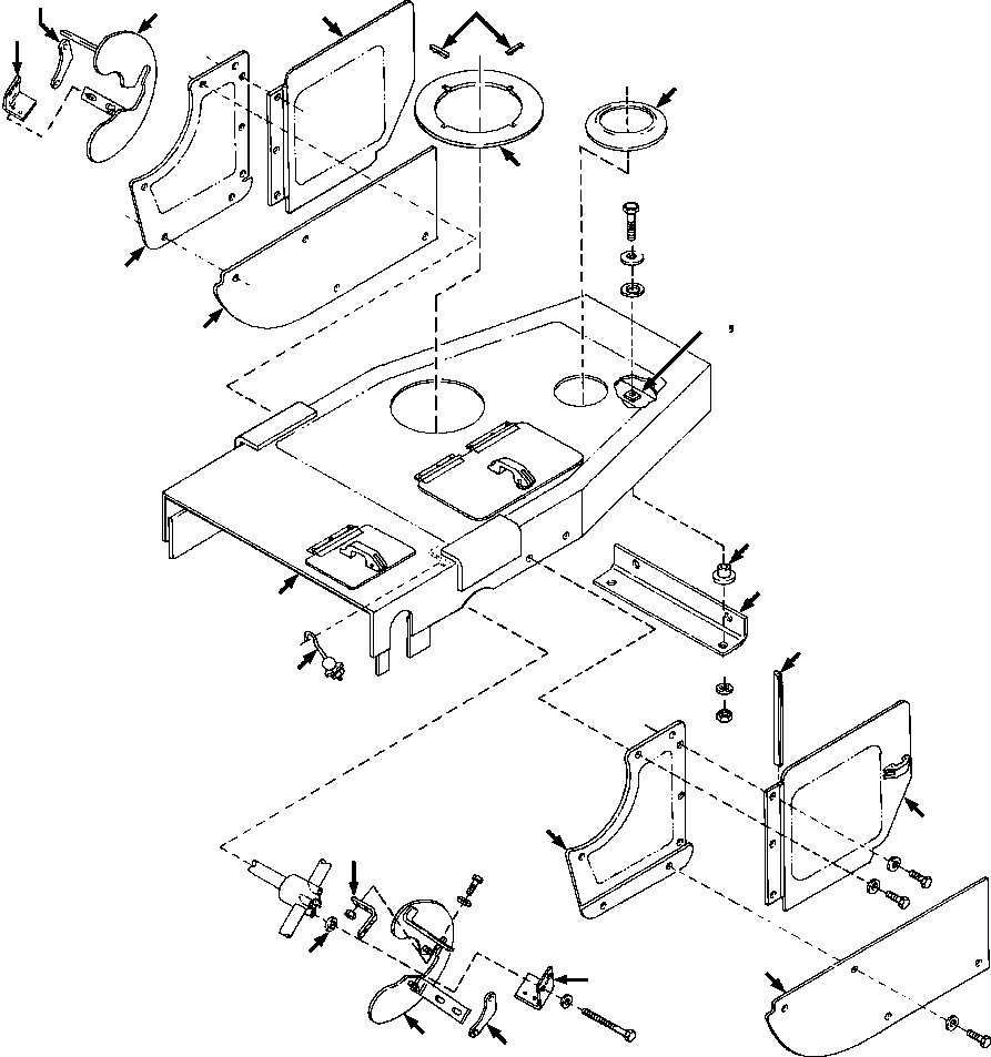 PLATE, RIGHT SIDE 1236 644 H91 KOMATSU