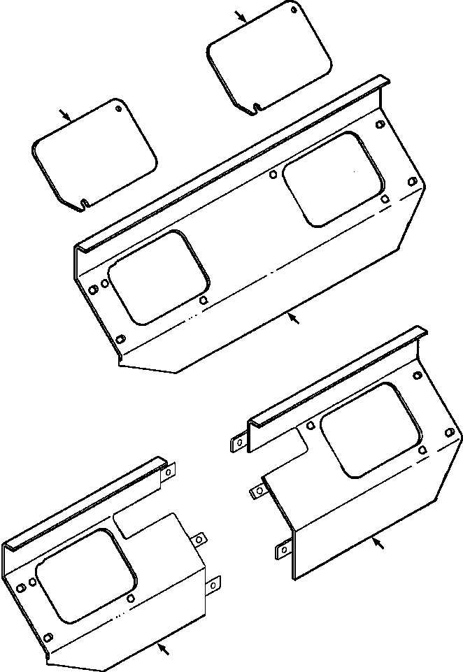 PLATE, ACCESS 716 063 C1 KOMATSU