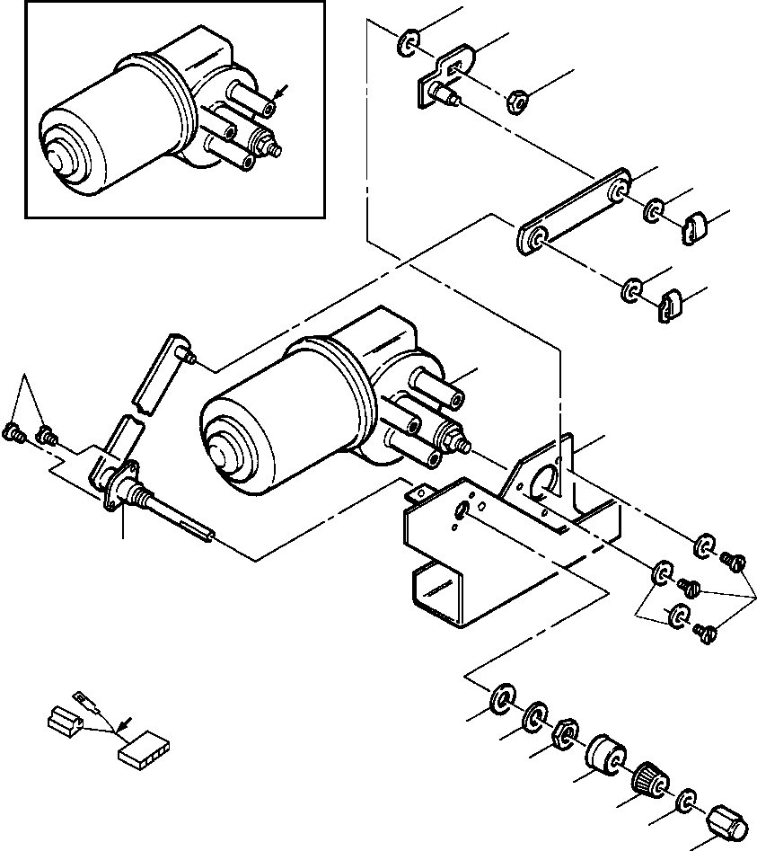 Монтажный кронштейн 736 302 C1 KOMATSU