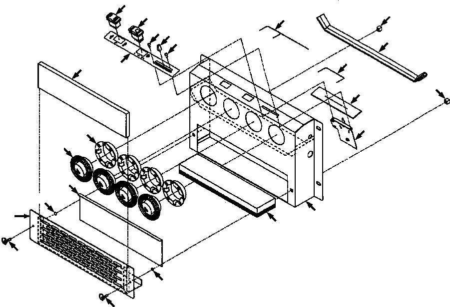 SCREW, MOUNTING - #6NCx1/2 132 705 KOMATSU