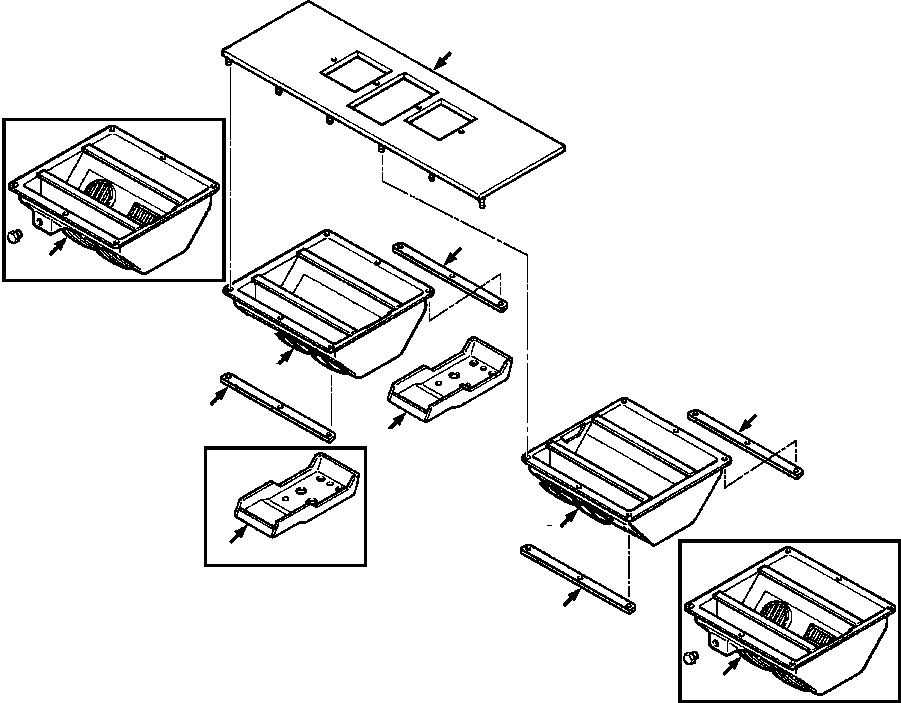 CONSOLE AND DISCHARGE UNIT (728 152 C91) KOMATSU