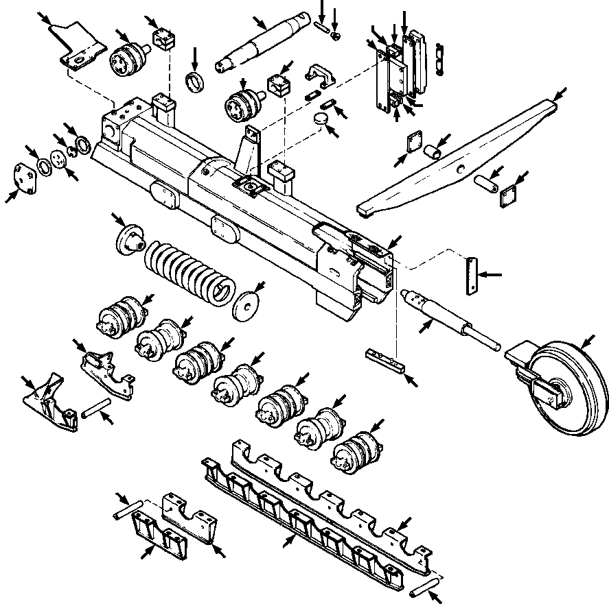 FRAME, LOW GROUND PRESSURE (1278 313 H91) KOMATSU