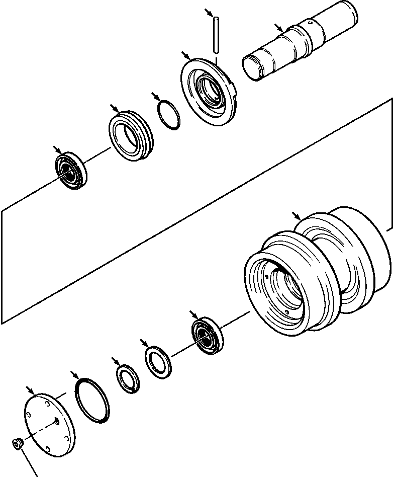 IDLER, TOP 707 871 C1 KOMATSU