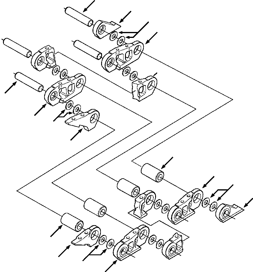 CHAIN, SINGLE NOTCH SPLIT LINK 743 373 C92 KOMATSU