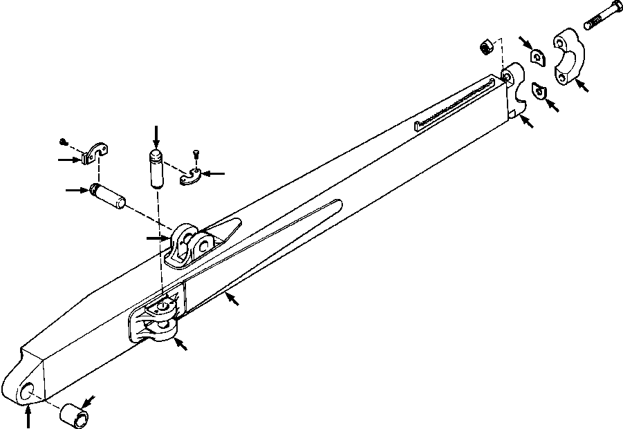 BRACKET, DIAGONAL STRUT OR TILT CYLINDER 717 697 C1 KOMATSU