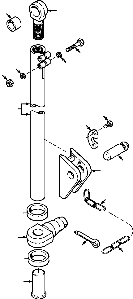 BRACKET ASSY, LEFT 738 584 C1 KOMATSU