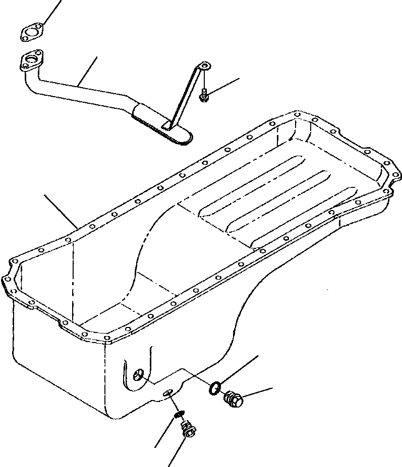 CONNECTION, OIL SUCTION 6735-21-5520 KOMATSU
