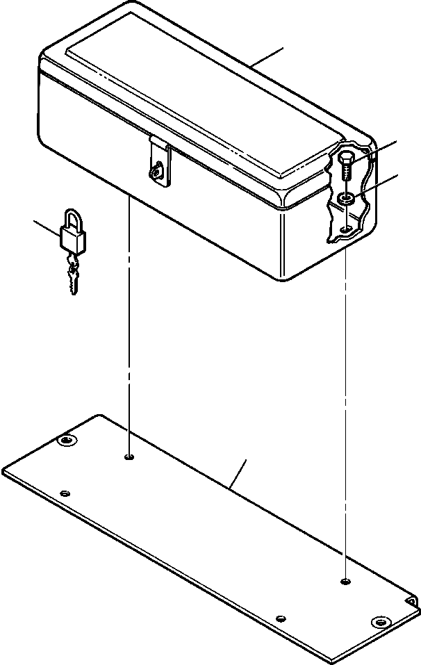 TOOL BOX - 21 IN 1207 840 H91 KOMATSU
