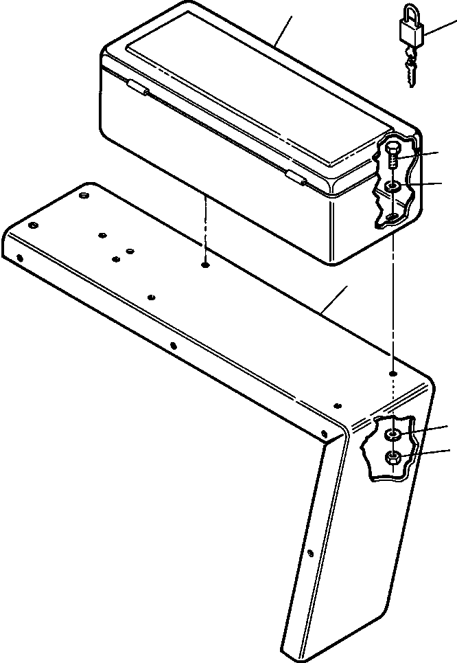 TOOL BOX - 21 IN 1216 070 H91 KOMATSU