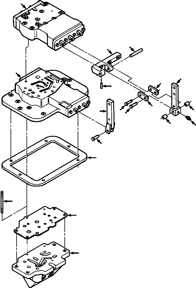 LEVER ASSEMBLY, STEERING VALVE 629 040 C92 KOMATSU
