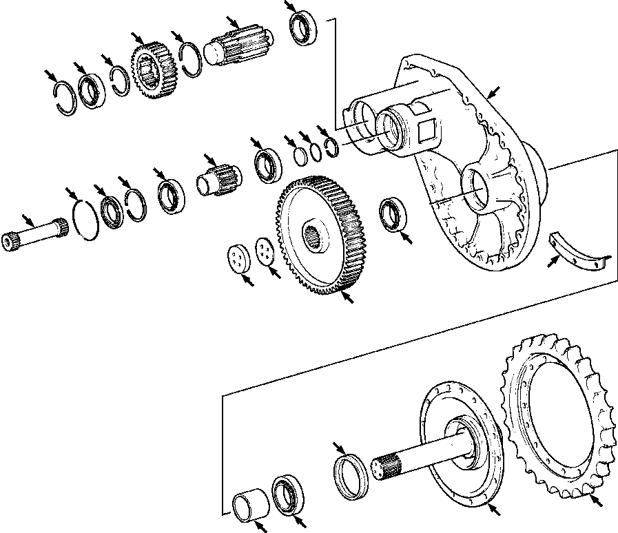 BEARING, TAPERED ROLLER, COUNTERSHAFT . .TIMKEN 705 416 C91 KOMATSU