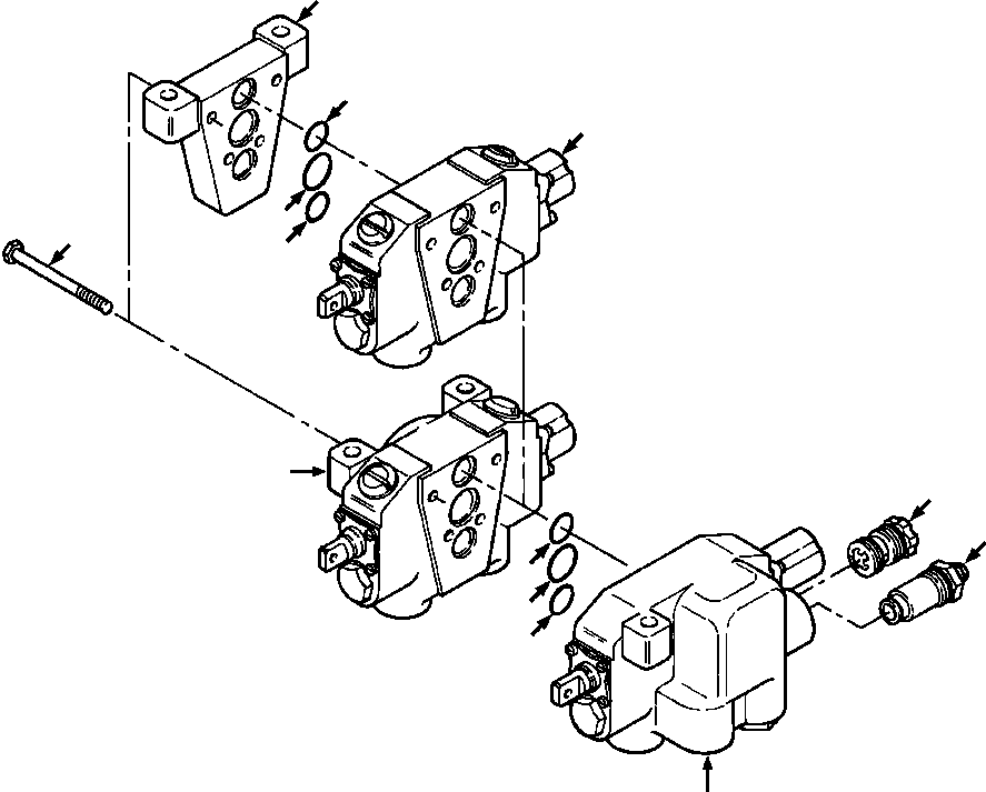 CONTROL VALVE ASSEMBLY, 2-SPOOL 623 086 C94 KOMATSU