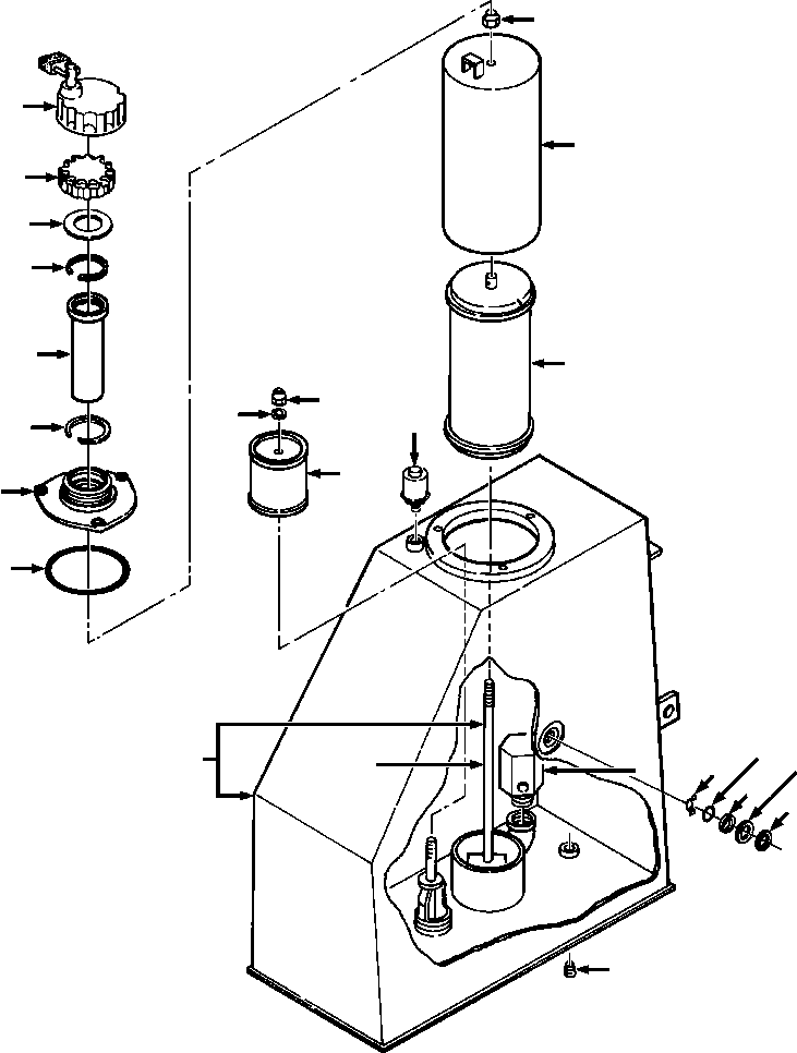 RESERVOIR, HYDRAULIC 715 422 C92 KOMATSU