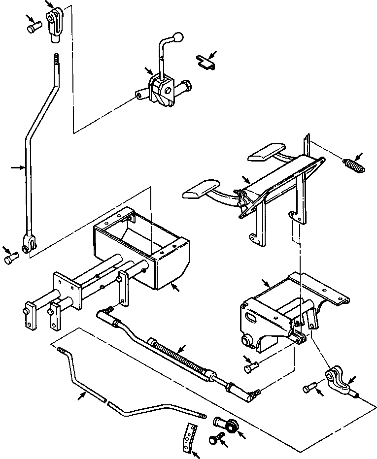 LEVER, INJECTION PUMP 1309 199 H1 KOMATSU