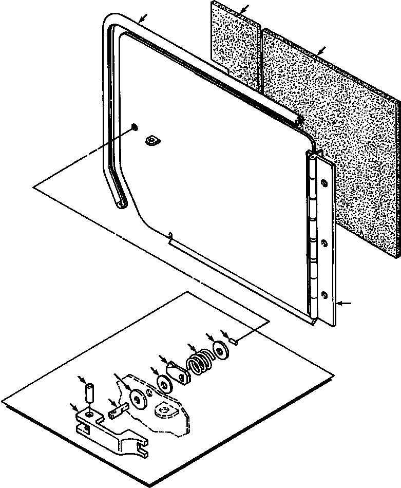 DOOR, ASSEMBLY, LEFT INSULATED W/LATCH 1305 997 H91 KOMATSU
