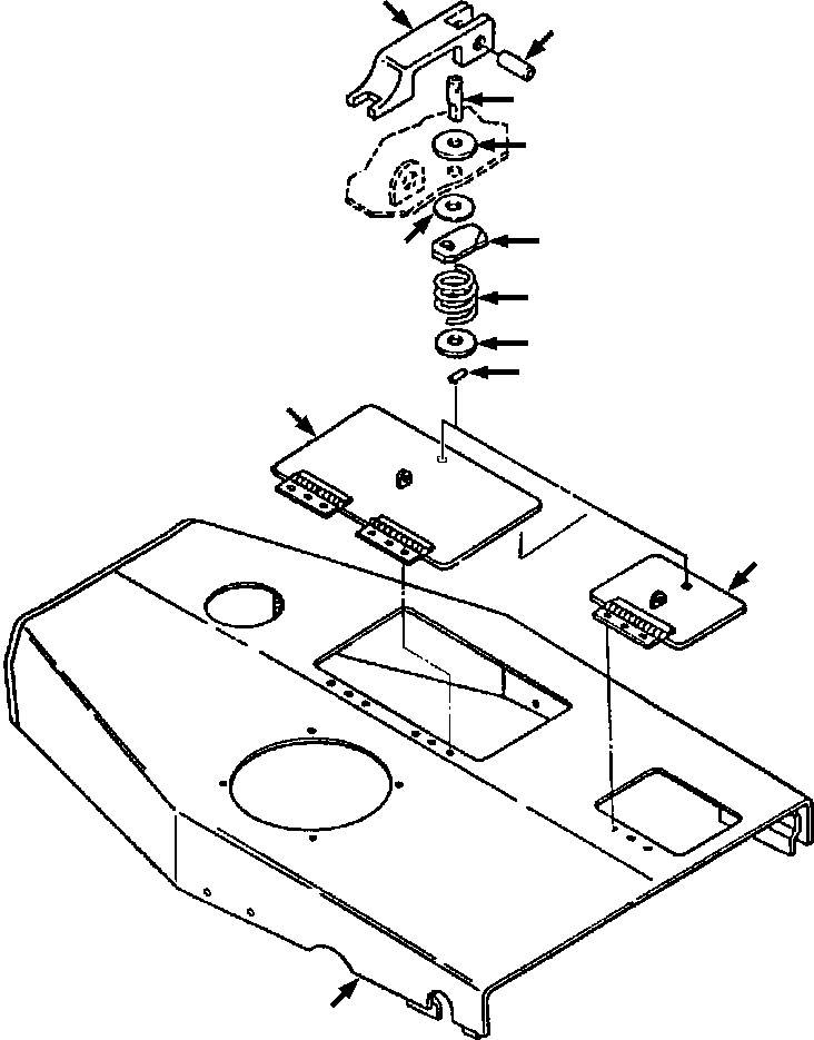 HOOD ASSY, SOLID 1309 191 H91 KOMATSU