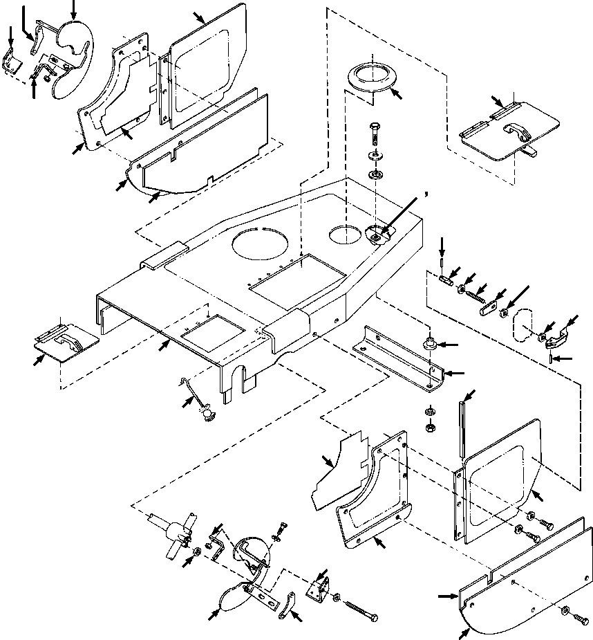 ENCLOSURE, HOOD/SIDE 1309 128 H91 KOMATSU
