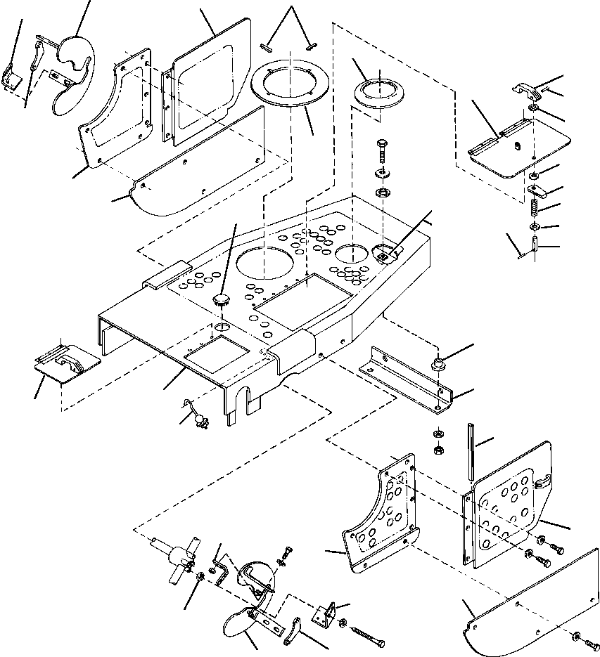 HOOD ASSY, PERFORATED 1309 167 H91 KOMATSU