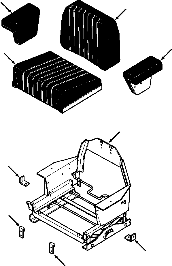 STATIC SEAT 679 126 C91 KOMATSU