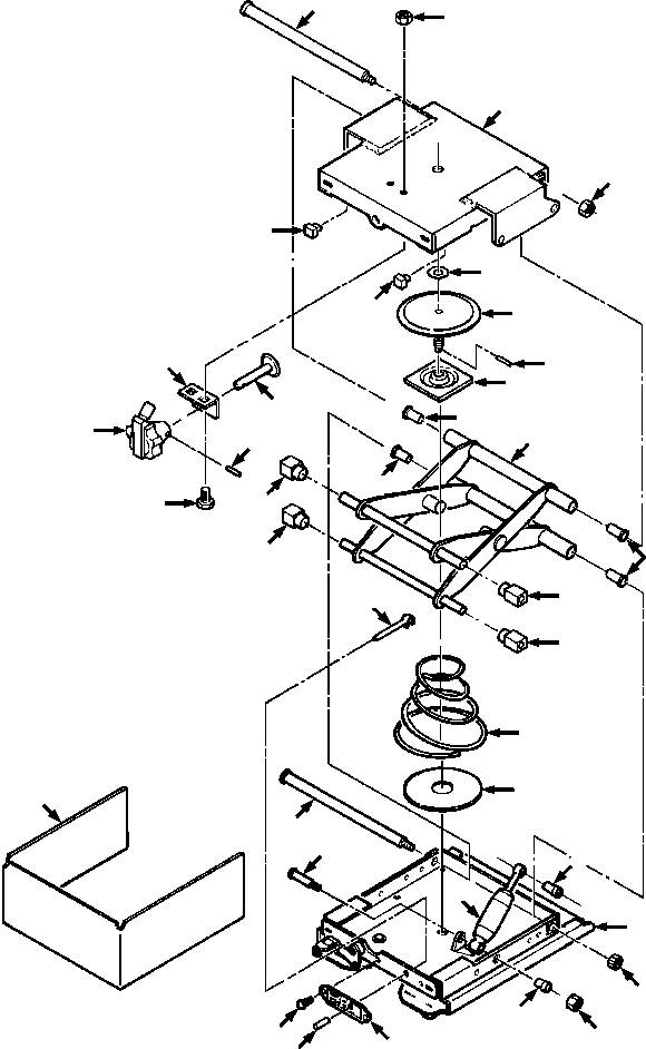SUSPENSION ASSY, LOWER 1210 637 H91 KOMATSU