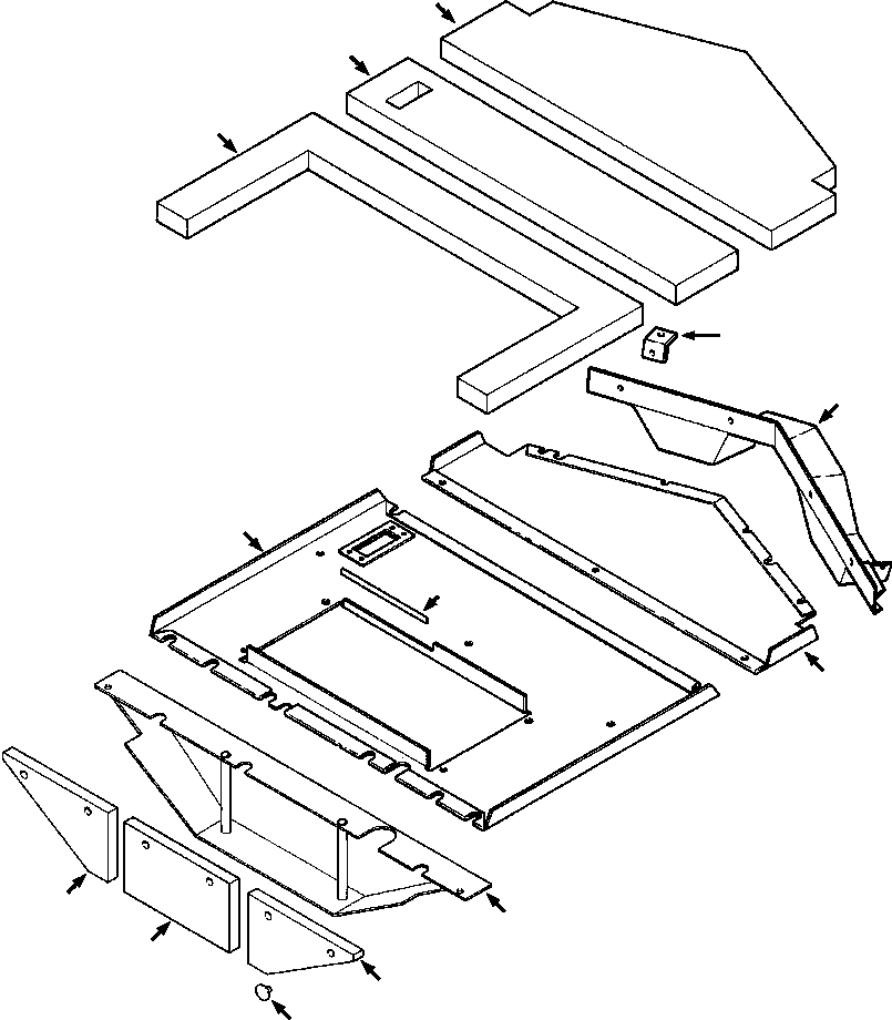 INSULATION, REAR ROOF 732 959 C1 KOMATSU