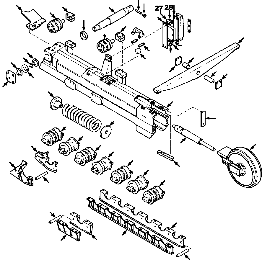 FRAME, LOW GROUND PRESSURE 1278 313 H91 KOMATSU