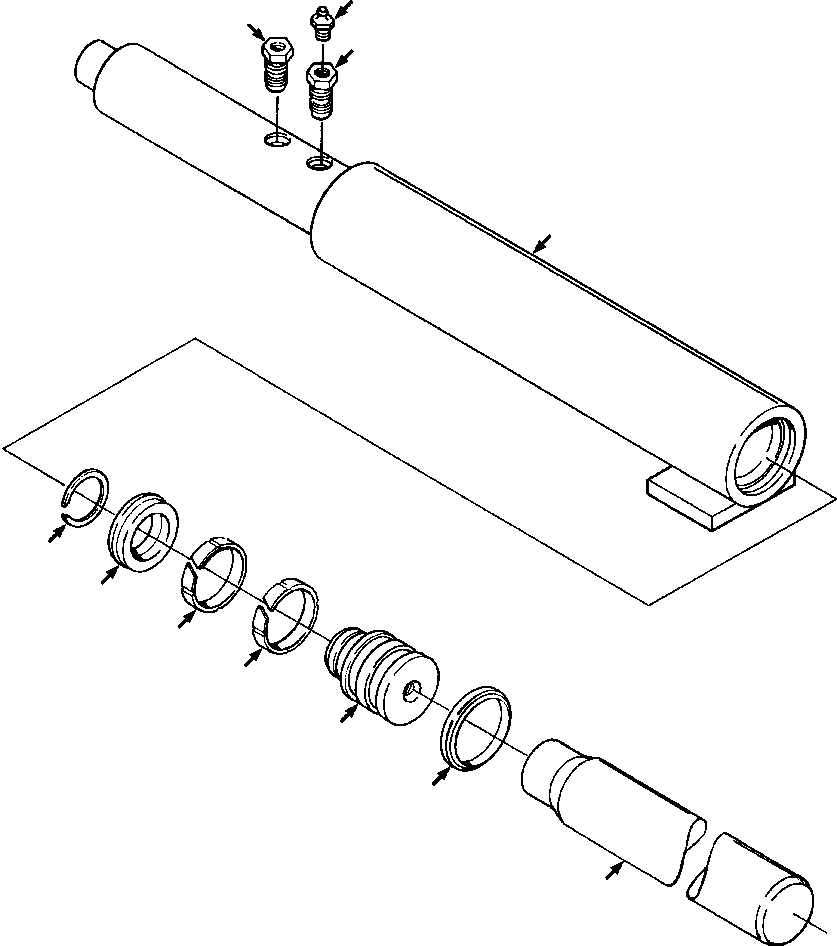 PISTON ASSEMBLY, ADJUSTER 655 658 C91 KOMATSU