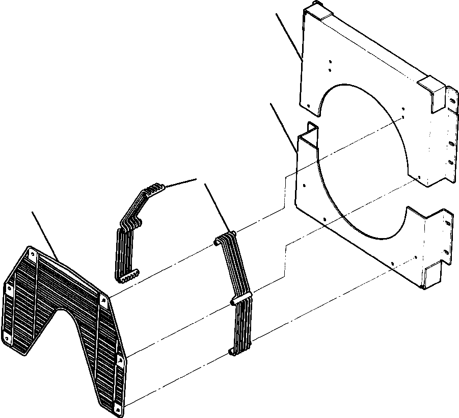 SHROUD, LOWER FAN 1250 522 H91 KOMATSU