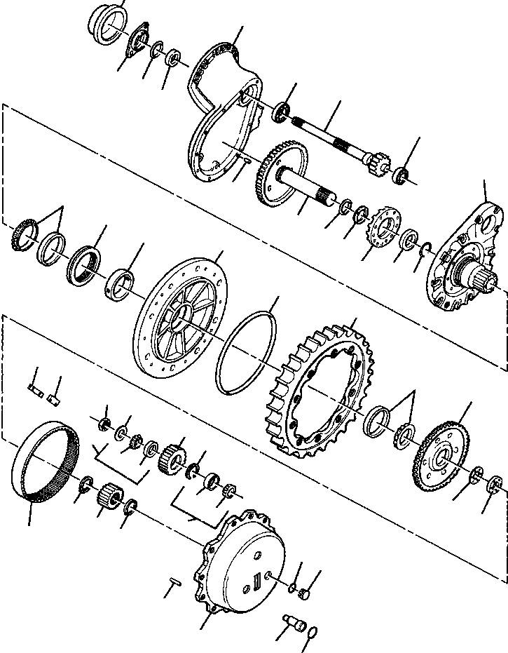 CARRIER ASSEMBLY, RIGHT SPROCKET DRIVE 716 612 C91 KOMATSU