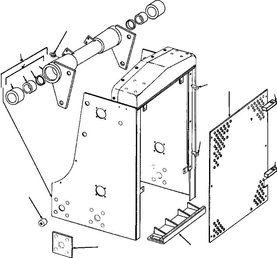 CORK, NO. 1 - FRONT LAMP BRACKET MOUNTING HOLE 104 937 KOMATSU