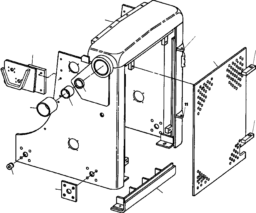 NUT, 3/4 - 10 LOCK 9 413 983 KOMATSU